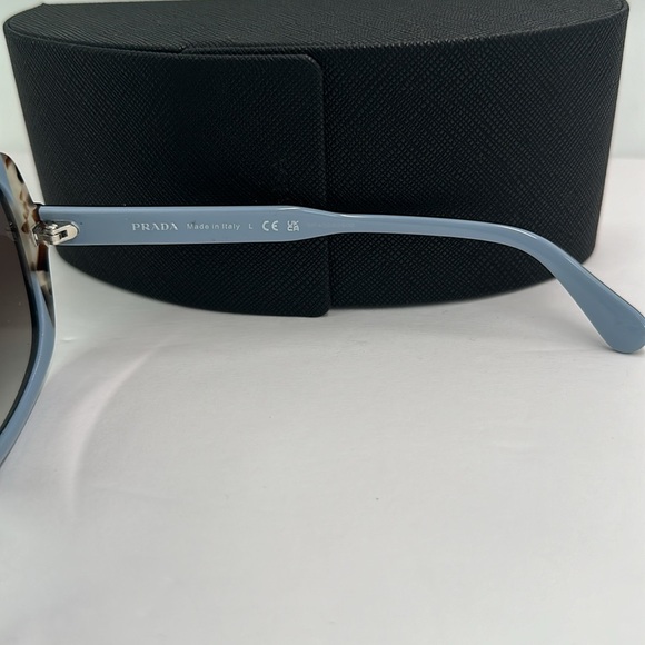 New Authentic Prada PR 16US HERITAGE KHR0A7 Black Azure / Spotted Brown - Picture 14 of 15